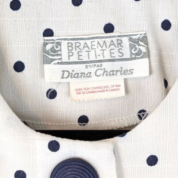🍁Vintage Braemar Petites Polka Dot Dress - Picture 7 of 8